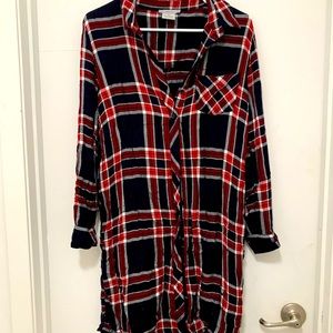 Plaid Shirt Dress